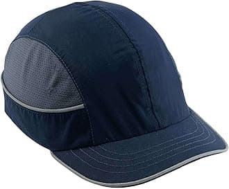 Ergodyne Safety Bump Cap, Baseball Hat Style, Comfortable Head Protection, Short Brim, Skullerz 8950, Navy