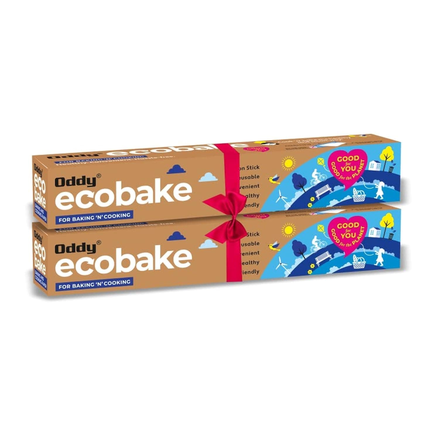 Ecobake Baking and Cooking White (10 Inch X 16 Mtrs.) Ideal for Baking Cakes, Best Suitable for Airfryer, Microwave, Oven & Steamer (Pack of 2)
