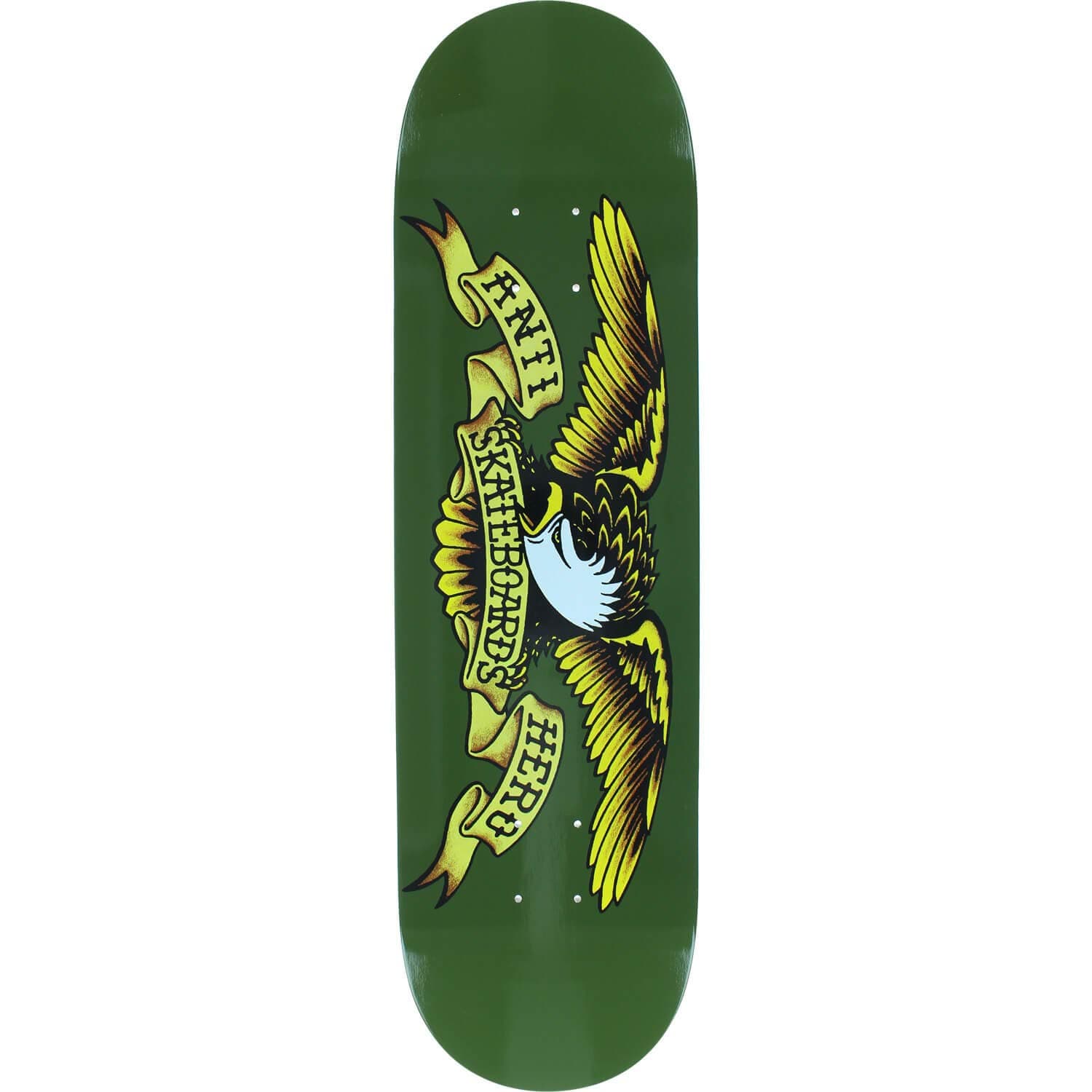 Classic Eagle Green Skateboard Deck - 8.38" x 32.25"