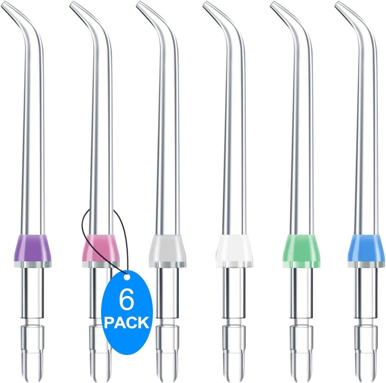 – Water Flosser Replacement Tips, Replacement Classic Jet Tips for Waterpik Flosser Oral Irrigator & Dental Flosser (6 Classic Jet Tips)