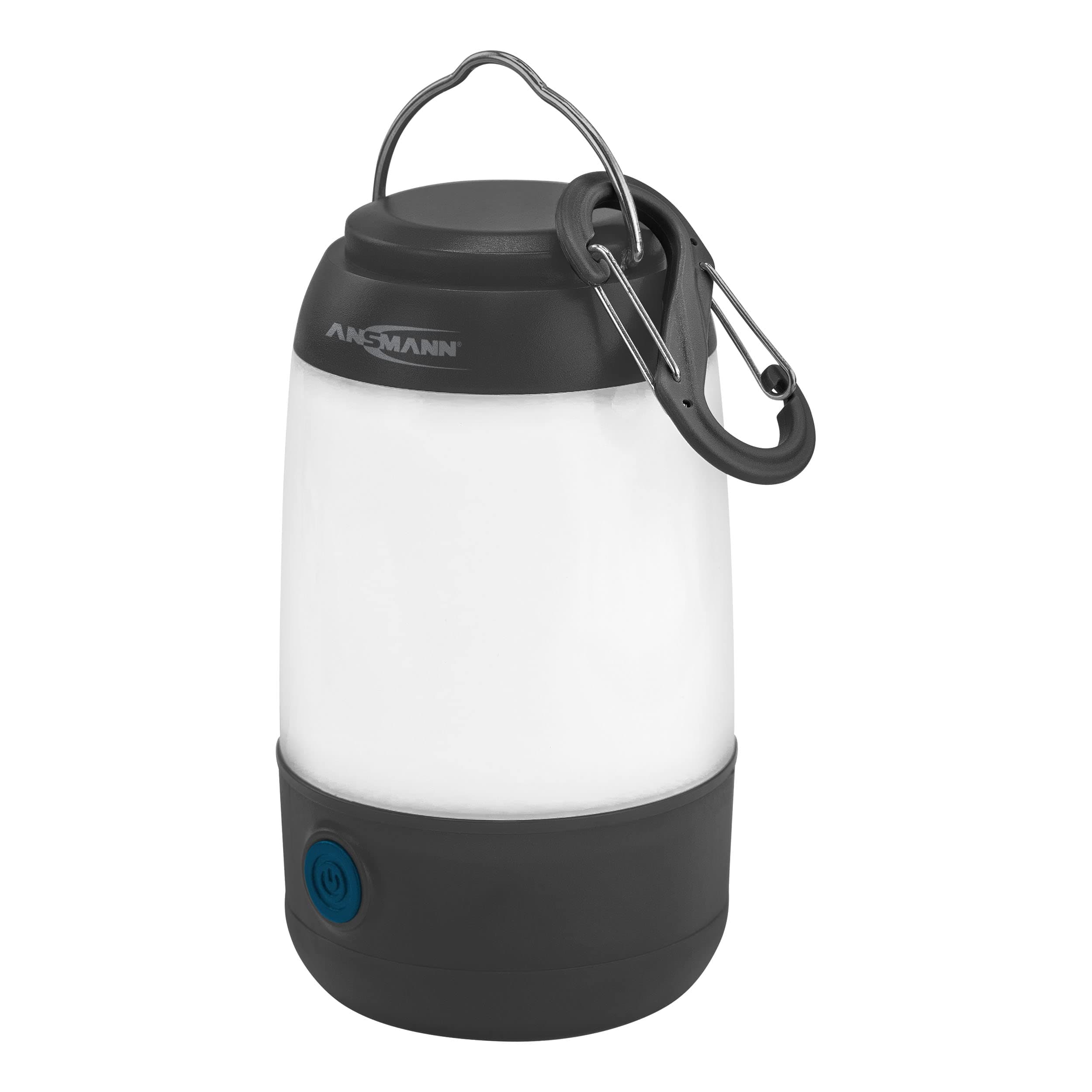 ANSMANN LED Camping Lamp with Handle [Black] Robust & Water Proof 220 Lumens Camping Lantern with 360° Beam, Portable with 3 Lighting Options & Includes 3 x AAA Batteries - 3 Yr Warranty