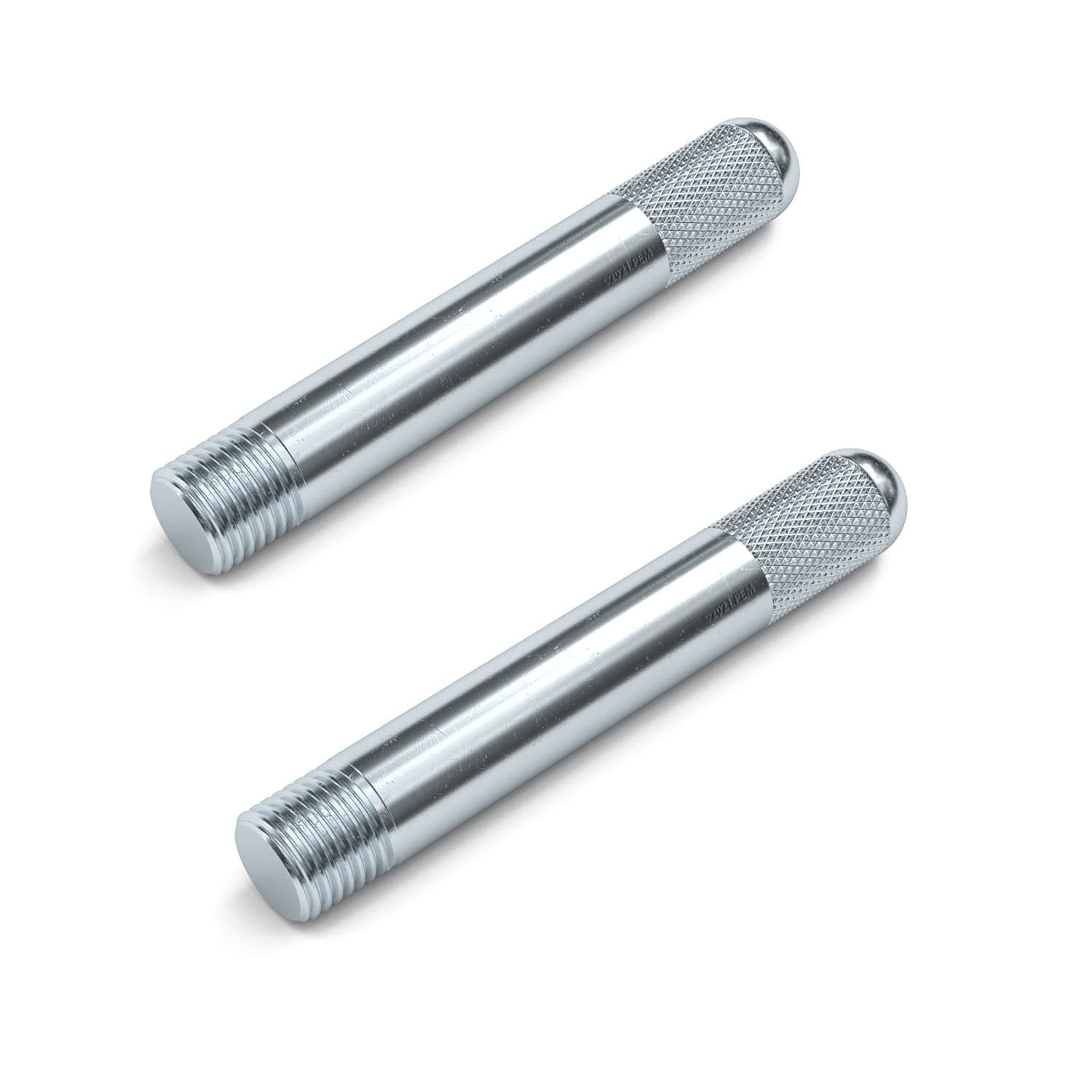 Silver Wheel Hanger Alignment Pin Guide Tool - Metric 14x1.25 Threads - Wheel Lug Bolt Automotive Mechanic Tool Compatible with BMW Mini Cooper - Pack of 2, M14x1.25