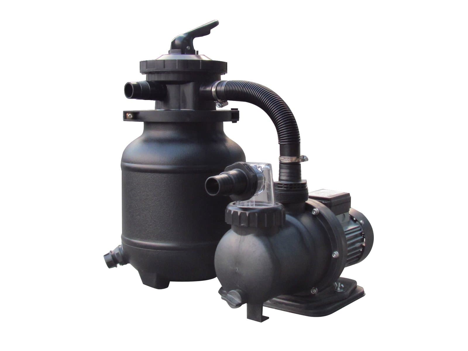 FlowXtreme 10-in, 25lb Sand Filter Pump System for Above Ground Pools with Multiport Valve, 1/3 HP, 1,850 Gallons/Hr, 115V