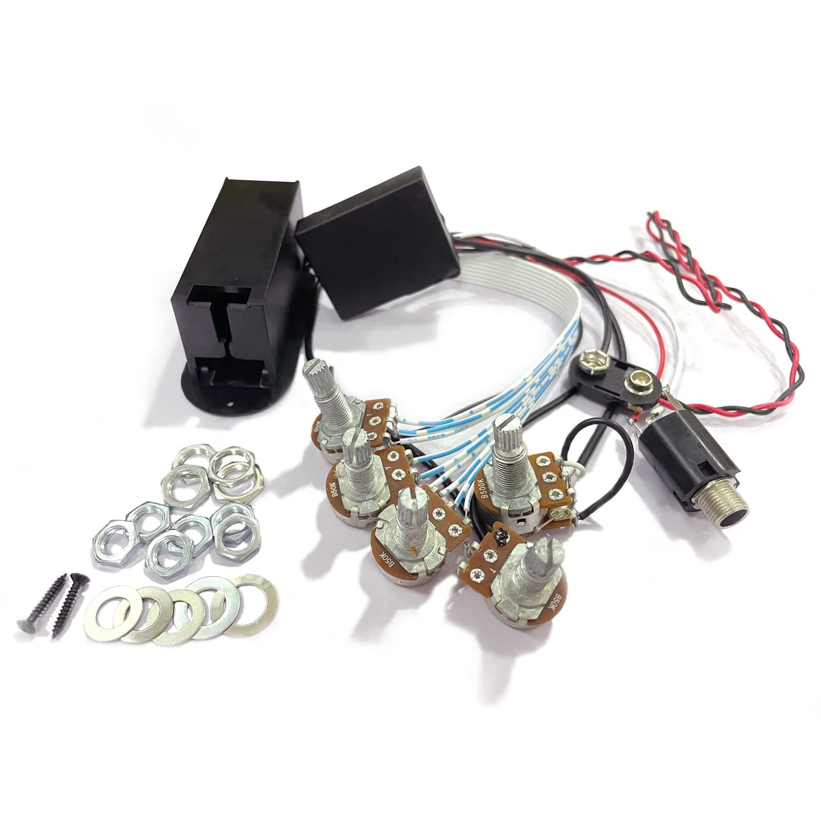 SAPHUE Pre-wired 3 Band Active Bass Circuit Active,EQ Equalizer Electric Bass Preamp Circuit