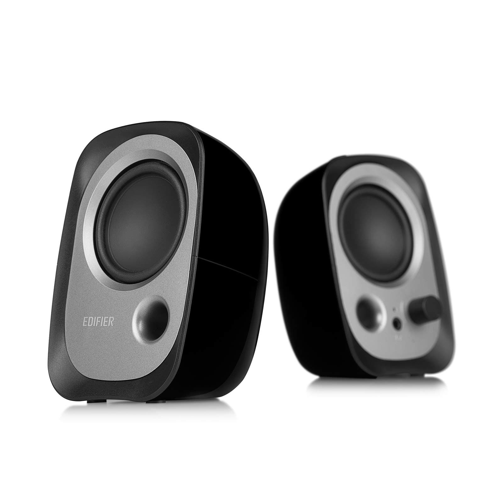 Edifier R12U Stereo Computer Bookshelf Active Speaker USB Powered Sleek Design - Black