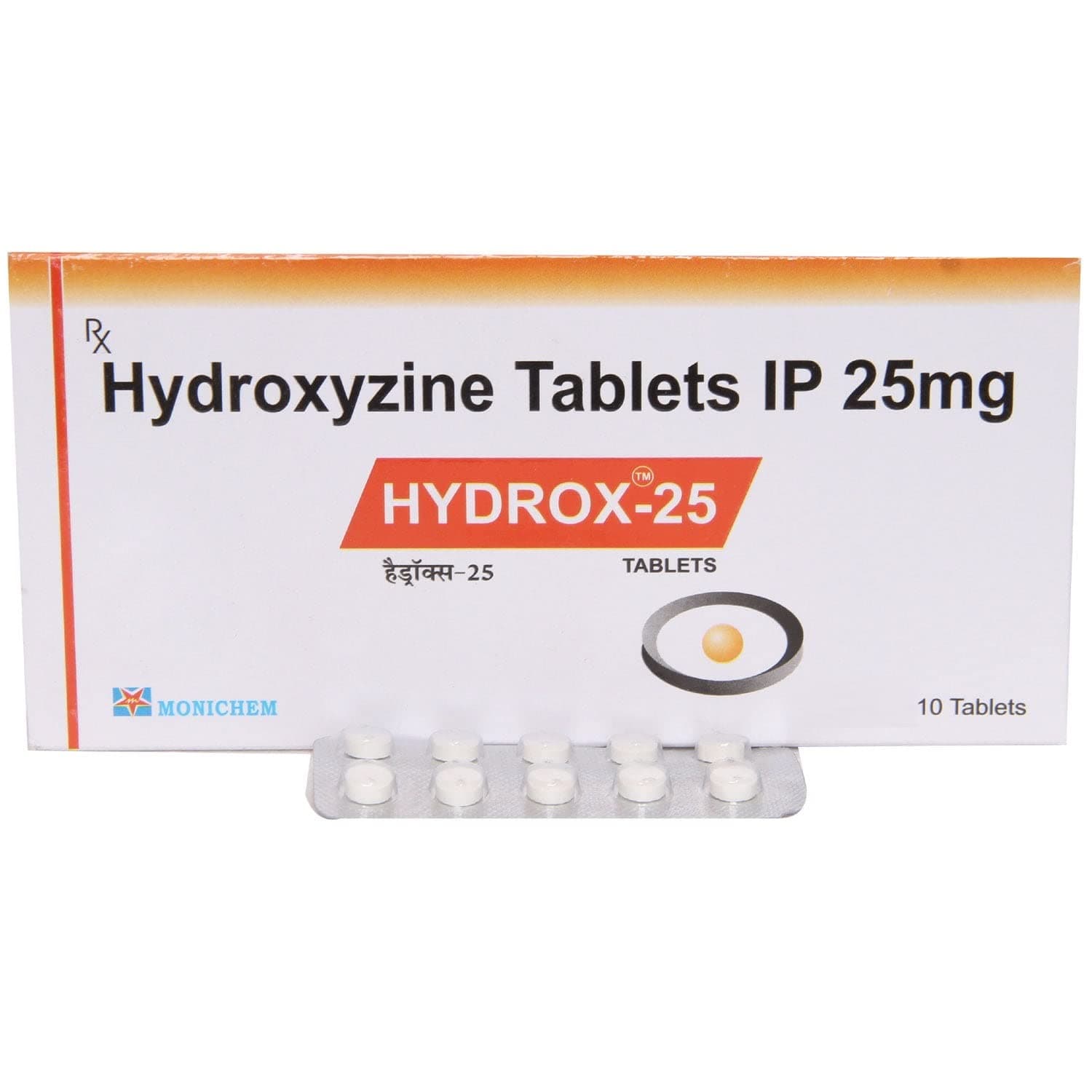 Hydrox 25 - Strip of 10 Tablets