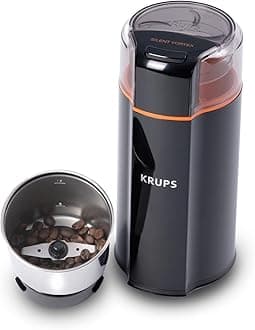 KRUPS: 3oz Silent Vortex Coffee and Spice Grinder with Removable Bowl Easy to...