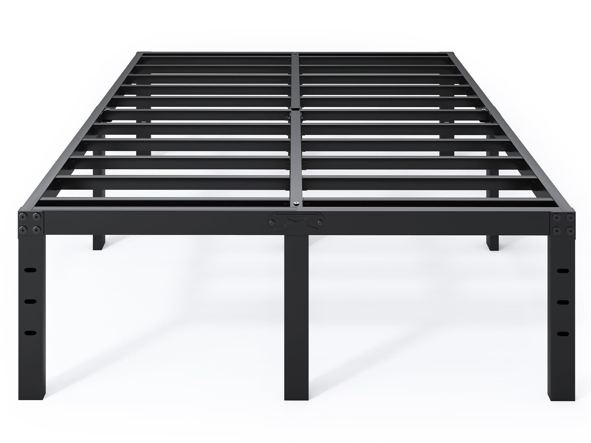 Full Size Bed Frame - 18 in Sturdy Platform Bed Frame Full, Heavy Duty Metal Bed Frame No Box Spring Needed, Quick & Easy Assembly, Noise Free, Black