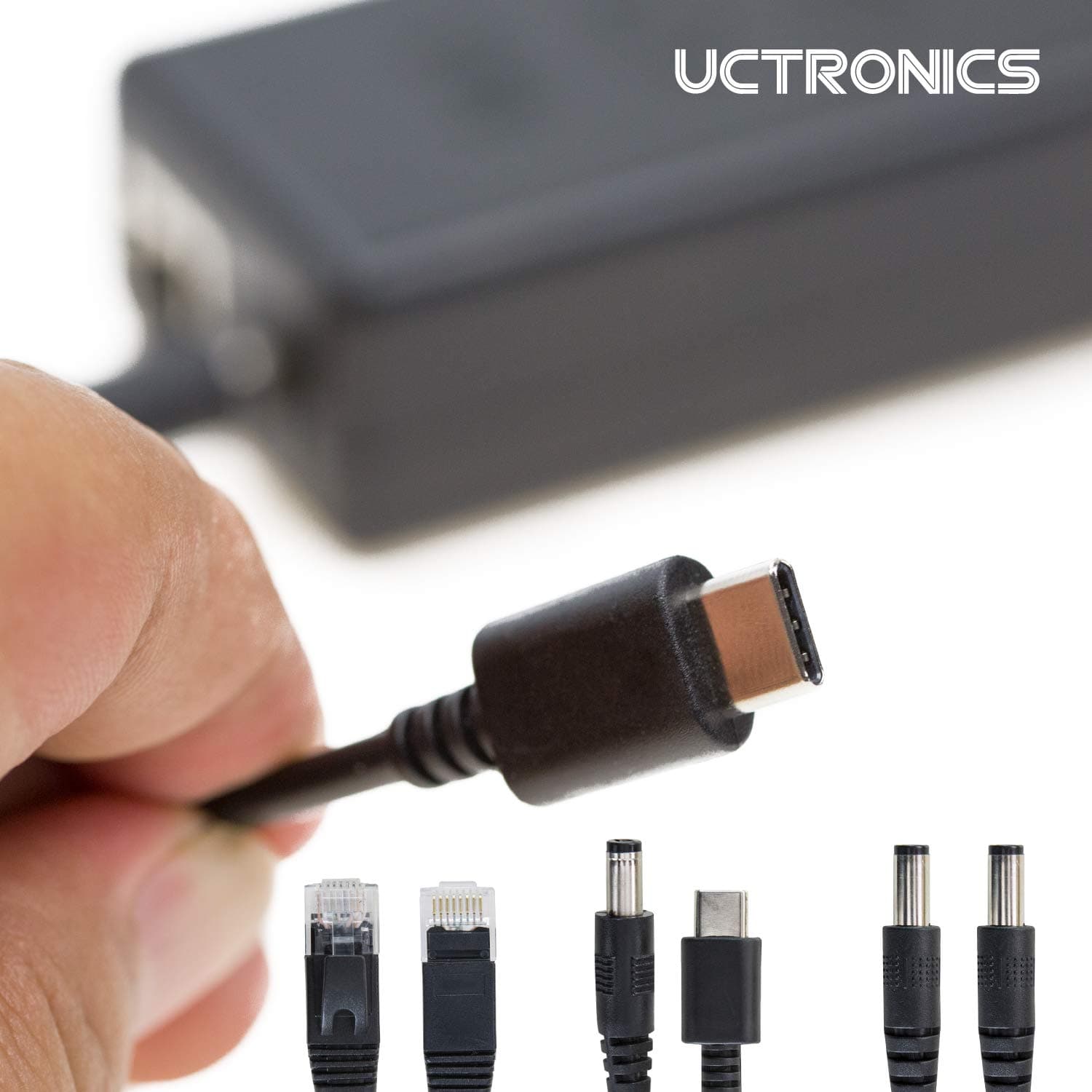 UCTRONICS U6114 PoE Splitter 5V 4A for Jetson Nano, Raspberry Pi 4 and More - Active PoE+ to Barrel Jack or USB-C, IEEE 802.3at/af Compliant