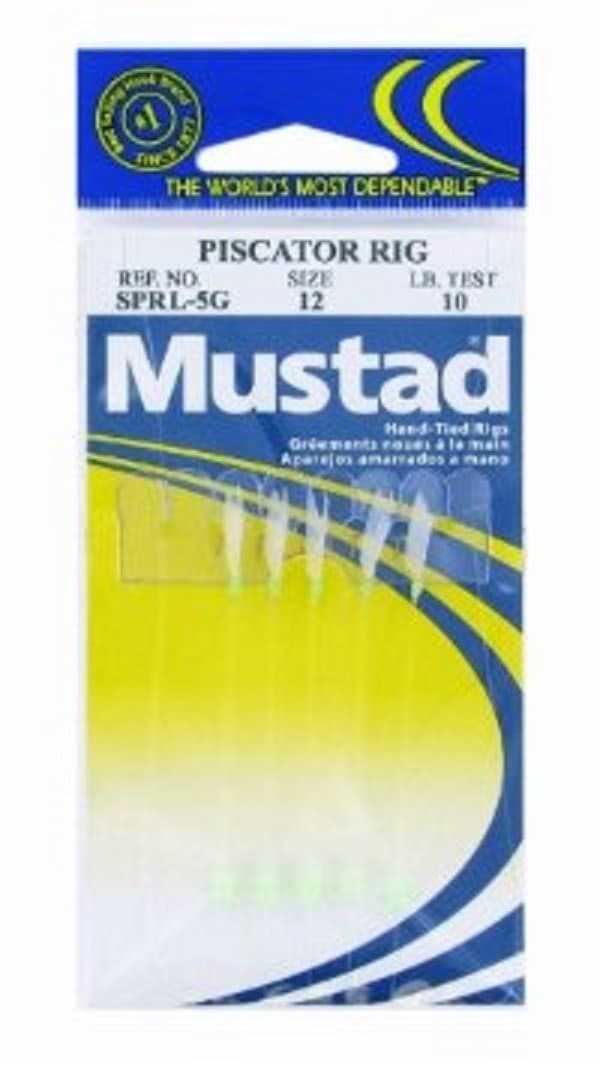 Piscator Bait Rig, Glow Beads, White/Luminous 12