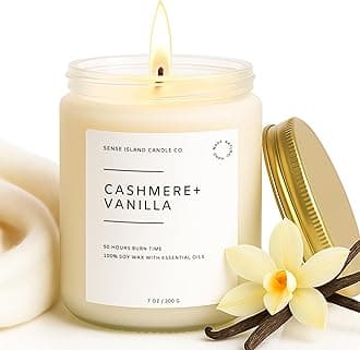 Scented Candle for Home Scented Vanilla Cashmere 7oz