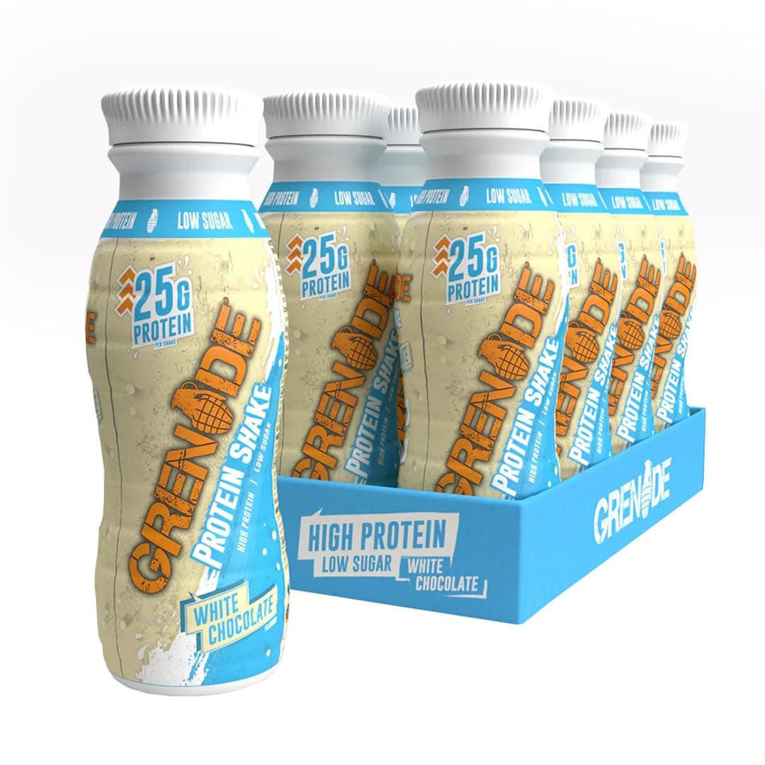 Grenade High Protein Shake - White Chocolate, 8 x 330 ml