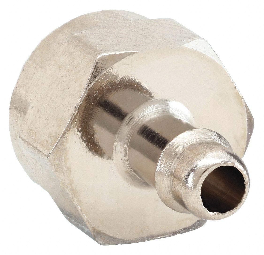 Pneumadyne EB25, Straight Connector Fitting, 10-32 UNF Thread, 3/32 Tube Id Barb