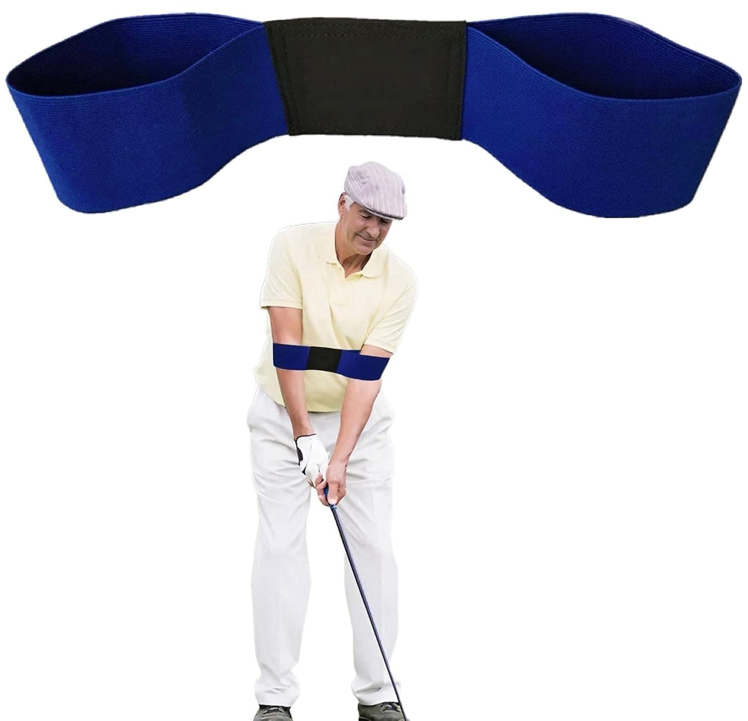 Golf Swing Trainer,1 PCS Golf Swing Band Golf Swing Training Aid,Golf Connection Band,Professional Golf Training Aids for Posture Correction,Golf Training Equipment for Men Women Kids(Blue)