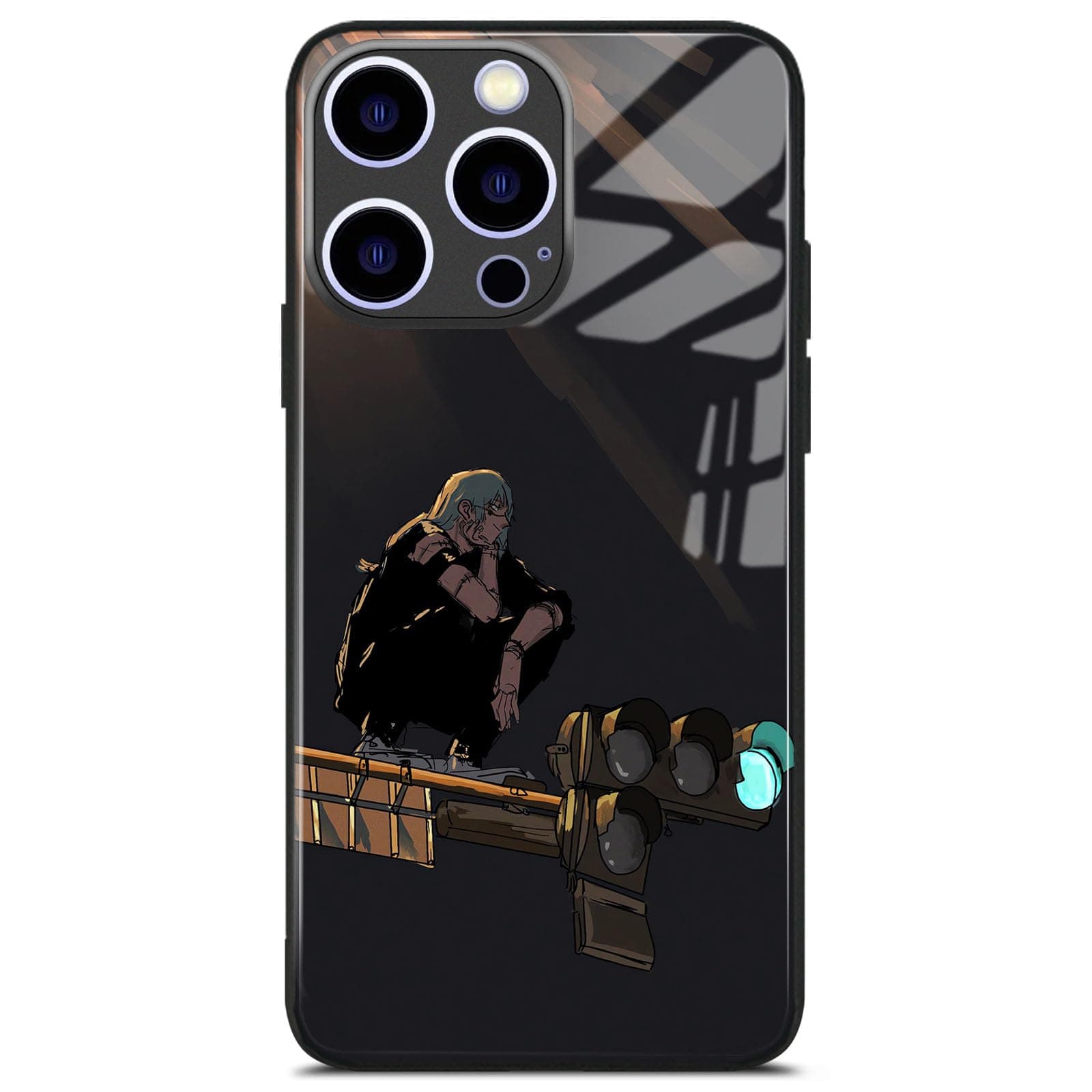 Anime Phone Case for iPhone 13 Pro Max, Unique Manga Graphic Art Design, Shockproof Soft TPU Bumper Protective Cover