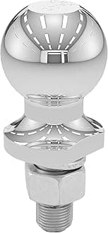 CURT 40003 Chrome Trailer Hitch Ball, 3,500 lbs, 2-Inch Diameter, 3/4 x 1-3/4-Inch Shank, Universal Fit