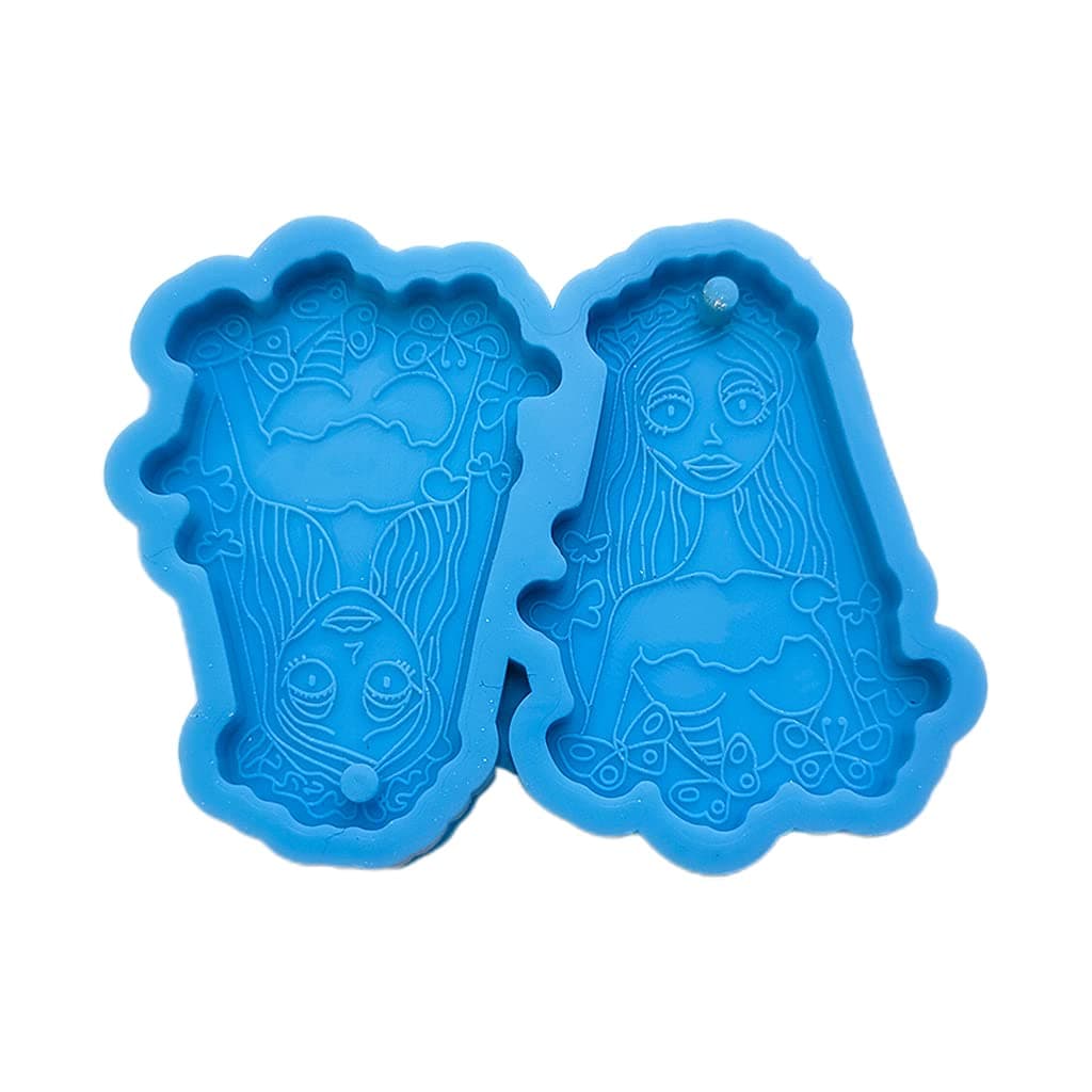SOFEAHanging Pendant, Halloween Earrings Epoxy Resin Mold DIY Ear Drop Dangle Pendant Silicone Mould