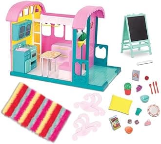 Glitter Girls – 14-Inch Doll Accessories – Doll House Playset with Furniture and Home Accessories – Kitchen, Oven, and Patio – 3+ Years