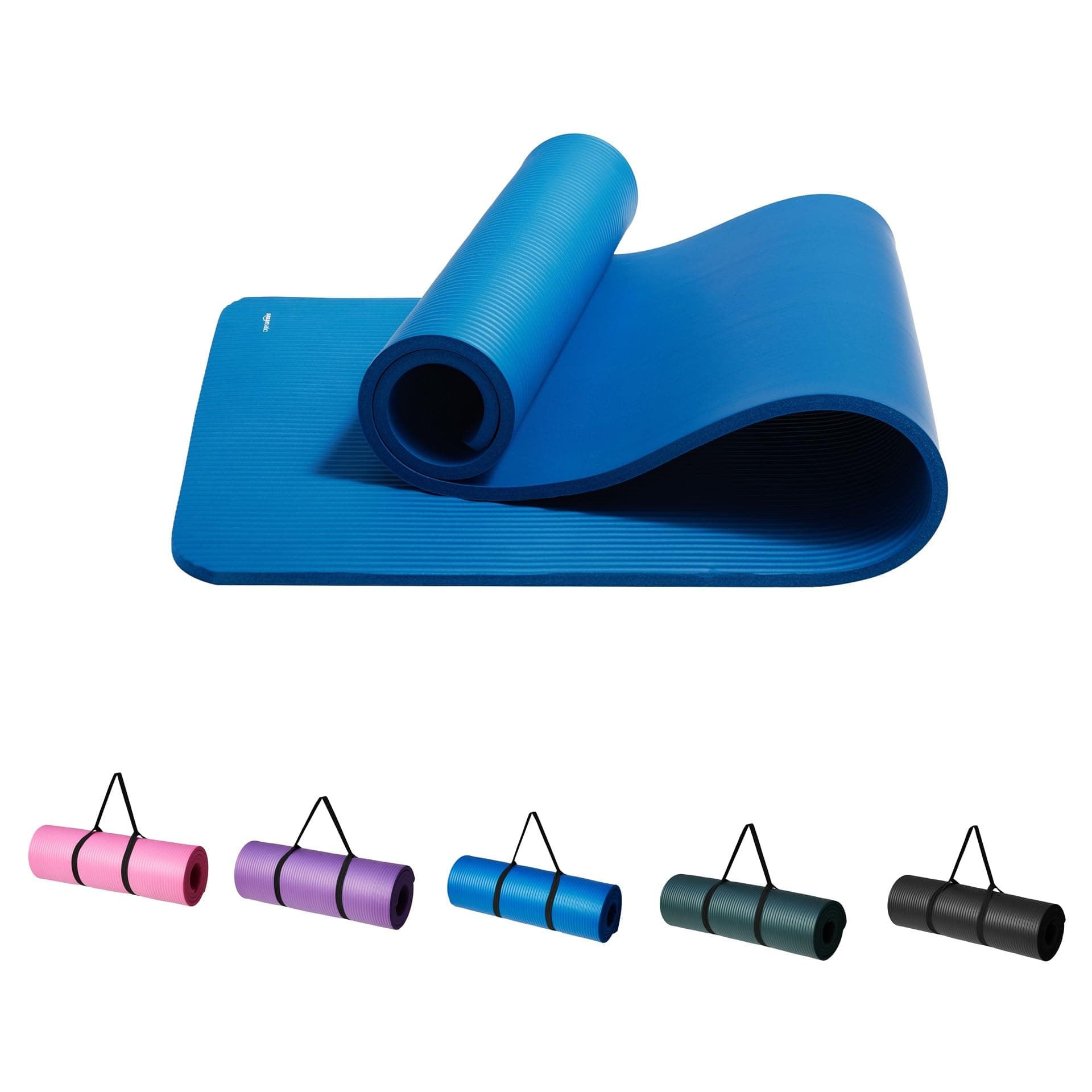 Amazonベーシック ヨガマット キャリーストラップ付 トレーニングマット ストレッチマット ピラティスマット