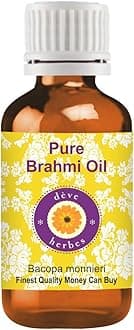 Deve Herbes Brahmi Oil (Bacopa monnieri) | Infused | Pure | Non-Sticky | Lightweight | For Hair Care Routines | Men & Women | Traditional Use | Natural | 5ml