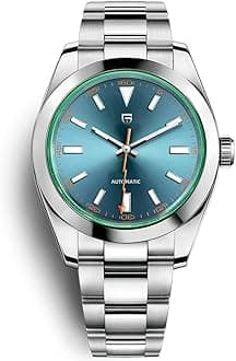 Pagani Design 1733 Men's Automatic Mechanical Watches Japan NH35A Movement Green Synthetic Sapphire Lightning Pointer 100M Waterproof Fashion Casual Sports WristWatches