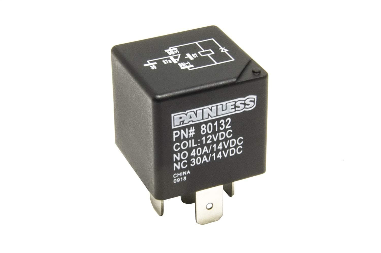 Painless 80132 Single Pole, Double Throw Relay, 40 Amp