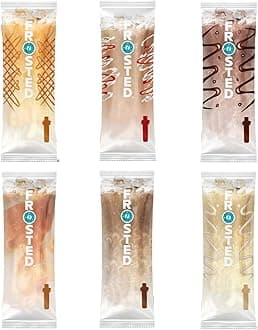 Coffee Water Flavor Cartridges, 6 Packs Random Frosted Iced Coffee Flavors, Used for Water Bottle, Take it to Sport and Travel