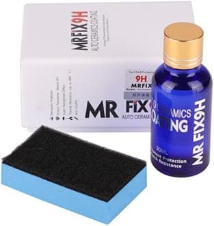 Malcm High Gloss Ceramic Car Coating Kit, Anti-scratch Car Polish Exterior Care Paint Sealant 9H Hardness 30ML (1Pcs)