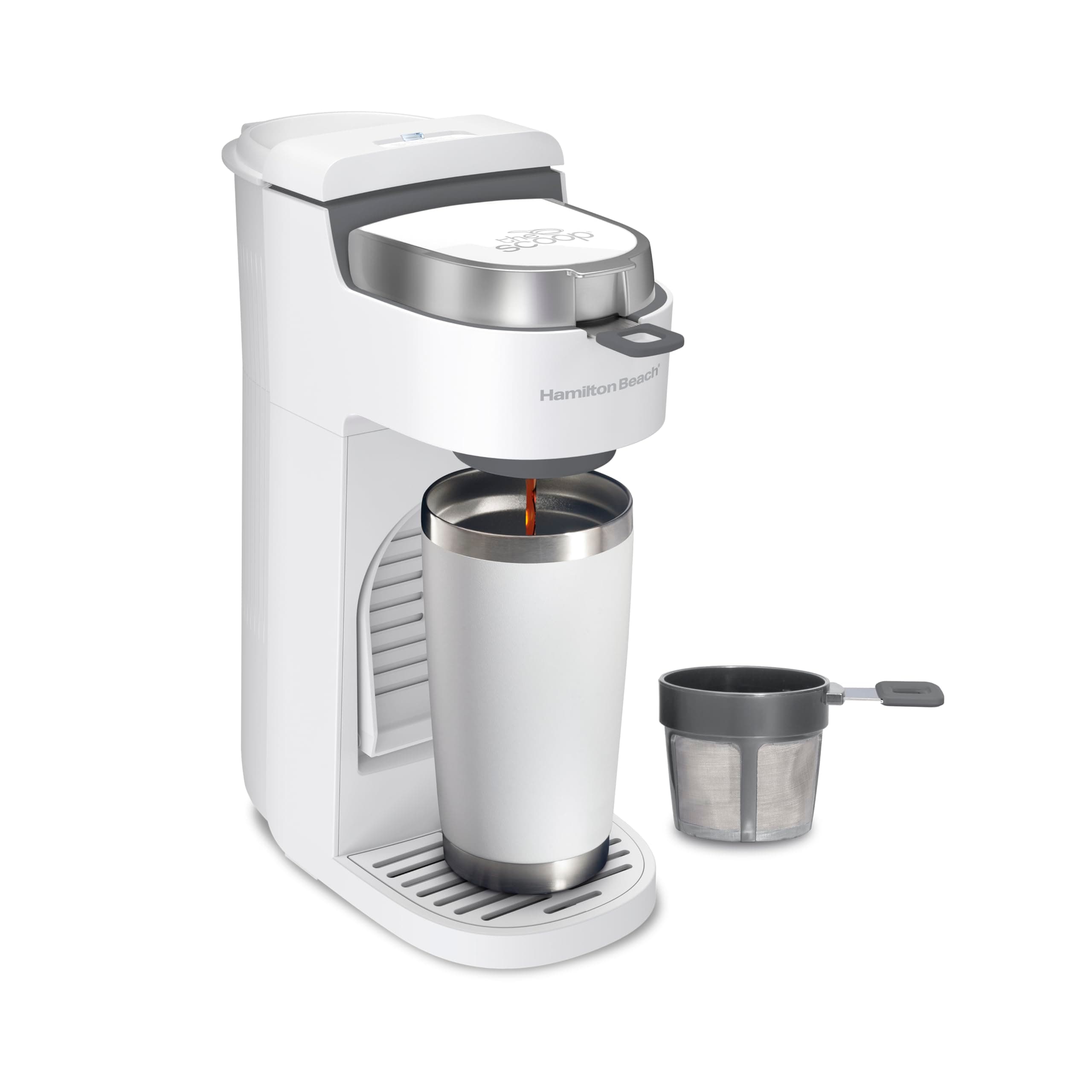 Hamilton Beach 47621 Single Serve Coffee Maker and Fast Brewer for 8-14 oz (14 oz) Cups