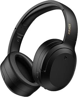EdifierW820NB Plus Hybrid Active Noise Cancelling Headphones - LDAC Codec - Hi-Res Audio Wireless & Wired - Fast Charge - 49H Playtime - Over Ear Bluetooth V5.2 Headphones- Black