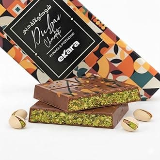 VELAFEE Dubai Chocolate Bar Pistachio Kunafa Milk 100g, Dubai Made Viral Dubai Pistachio Chocolate Bar, Middle Eastern Dessert, Premium UAE Milk Chocolate