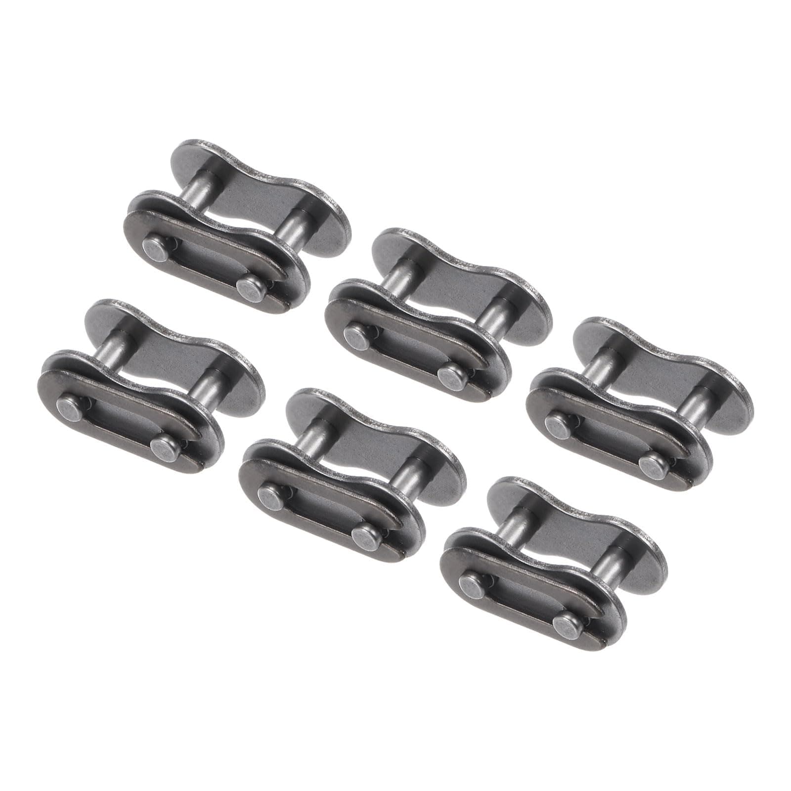 Kozelo 6pcs #25 Chain Master Connector Link Roller - [5/16 Inch Pitch] Carbon Steel Split Links for Machines Equipment 05B Chain Use | 2.31mm Pin