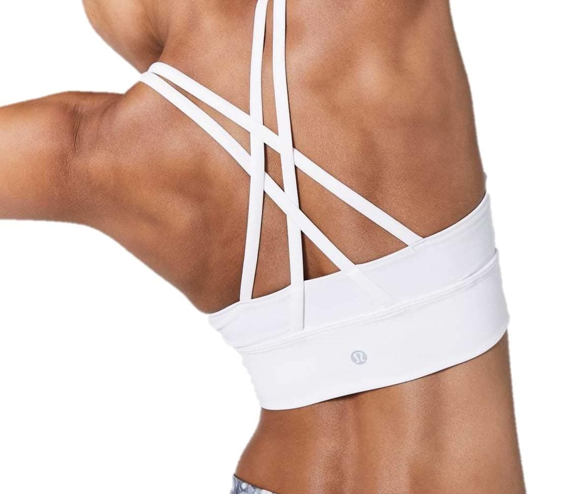 lululemon Energy Bra Long Line (White, 6)
