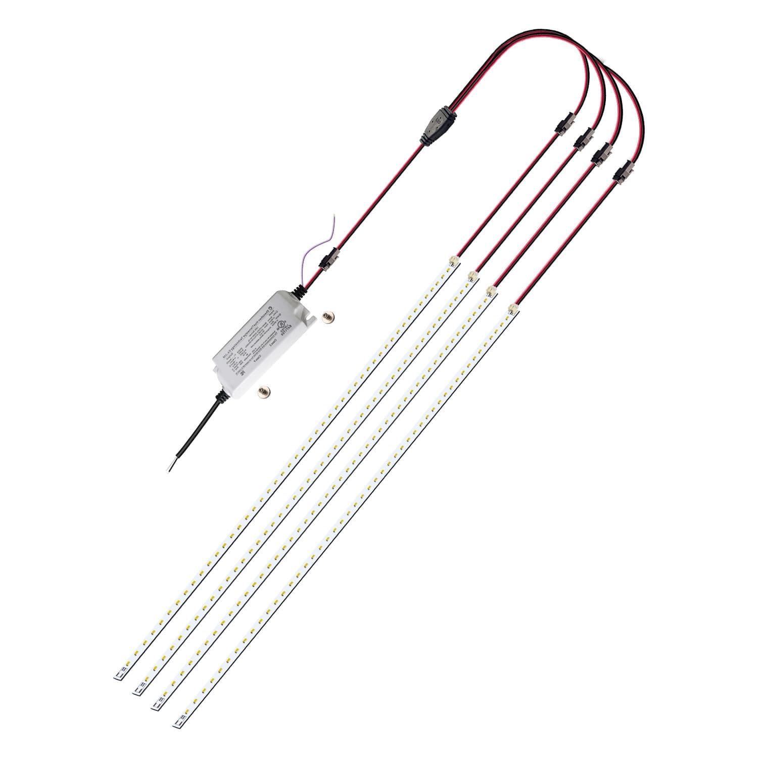 2x2 FT Magnetic Retrofit Kit,2ft LED Troffer Retrofit Kit,36W,5400LM,Daylight White 5000K,0-10V Dimmable,T8 T10 T12 Fluorescent Replacement LED Light Strip,Easy to Install