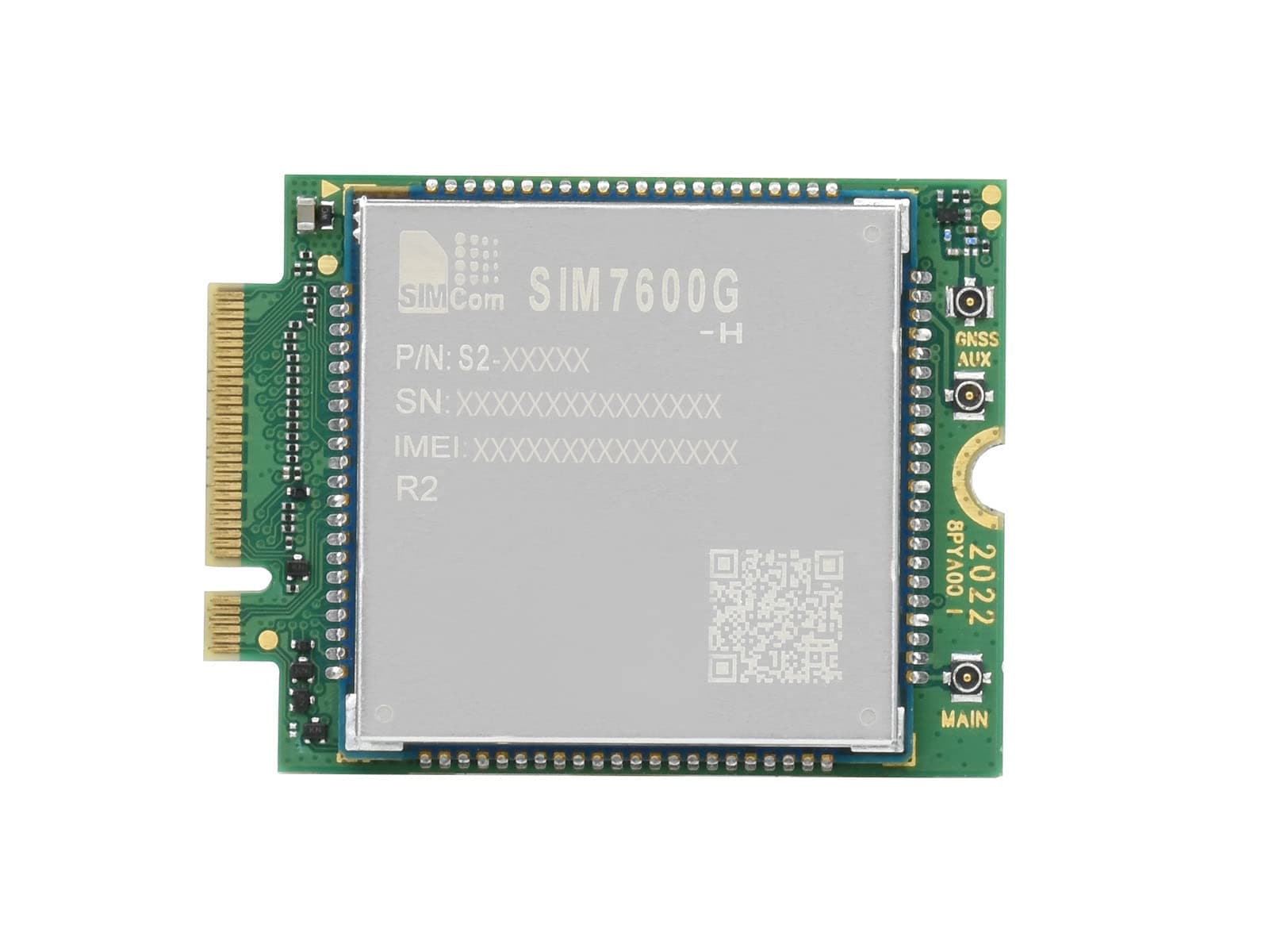 SIM7600G-H-M.2 SIMCom Original 4G LTE Cat-4 Module Global Coverage with GNSS Support M.2 B Key Connector LTE-TDD LTE-FDD HSPA+ GSM GPRS Edge