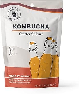Certified Organic Kombucha Starter SCOBY | Heirloom Culture for Unlimited Batches | Shelf-Stable Dehydrated Scoby for Fresh Activation | Brew Your Own Probiotic Tea | pH Test