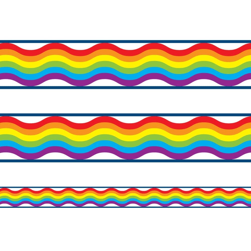 Classroom Capers Rainbow Noticeboard / Classroom Display Borders - 12 metres