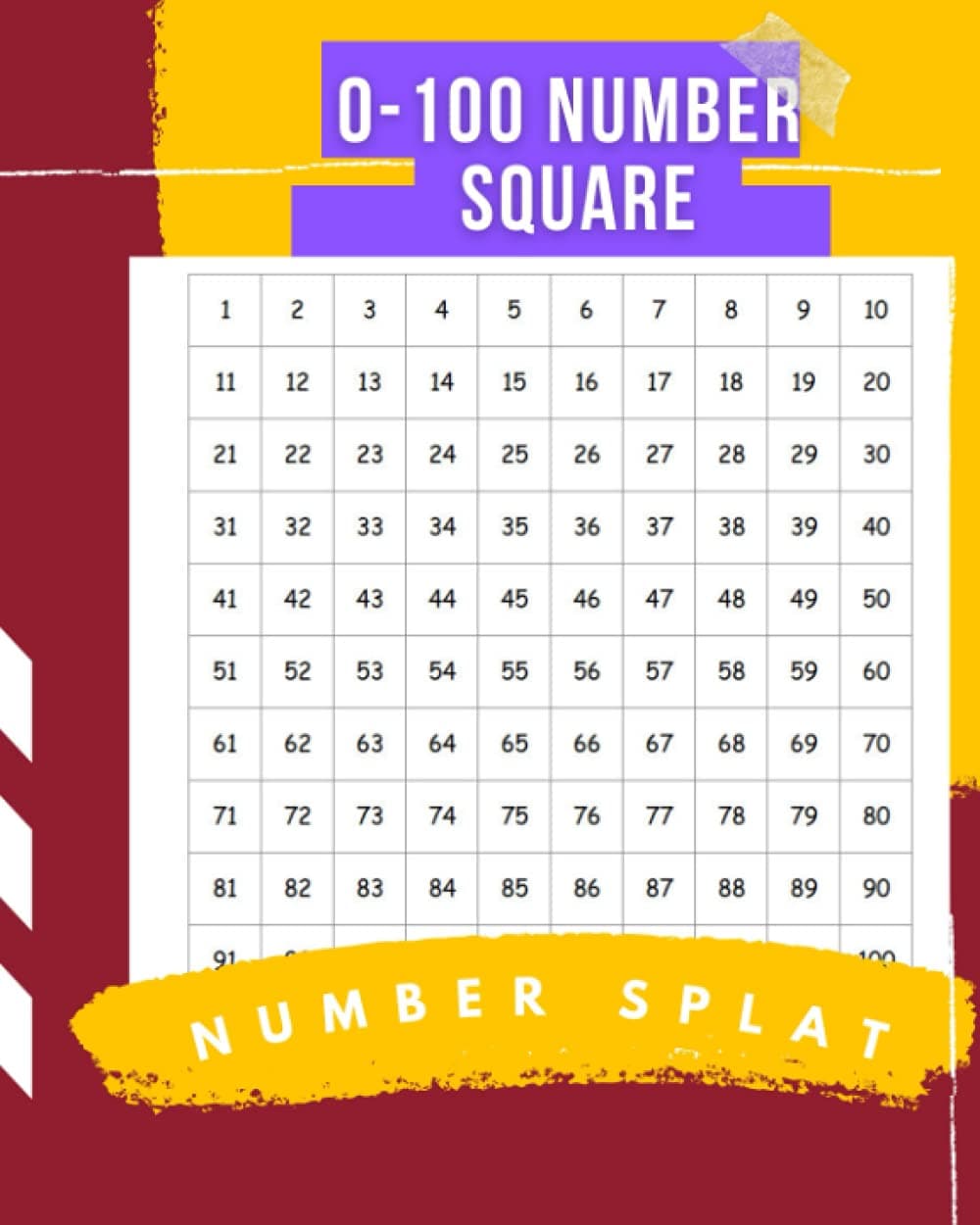0-100 Number Square: Number Splat