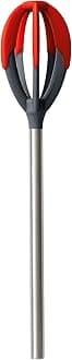 Tovolo Better Batter Whisk and Scrape Tool, Red