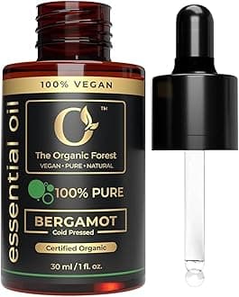 100% Plant Based Bergamot Oil for Diffuser, Skin & Hair | Premium Grade Bergamot Essential Oils for Hair Care, Home Diffusers, Aromatherapy, Massage and Humidifiers