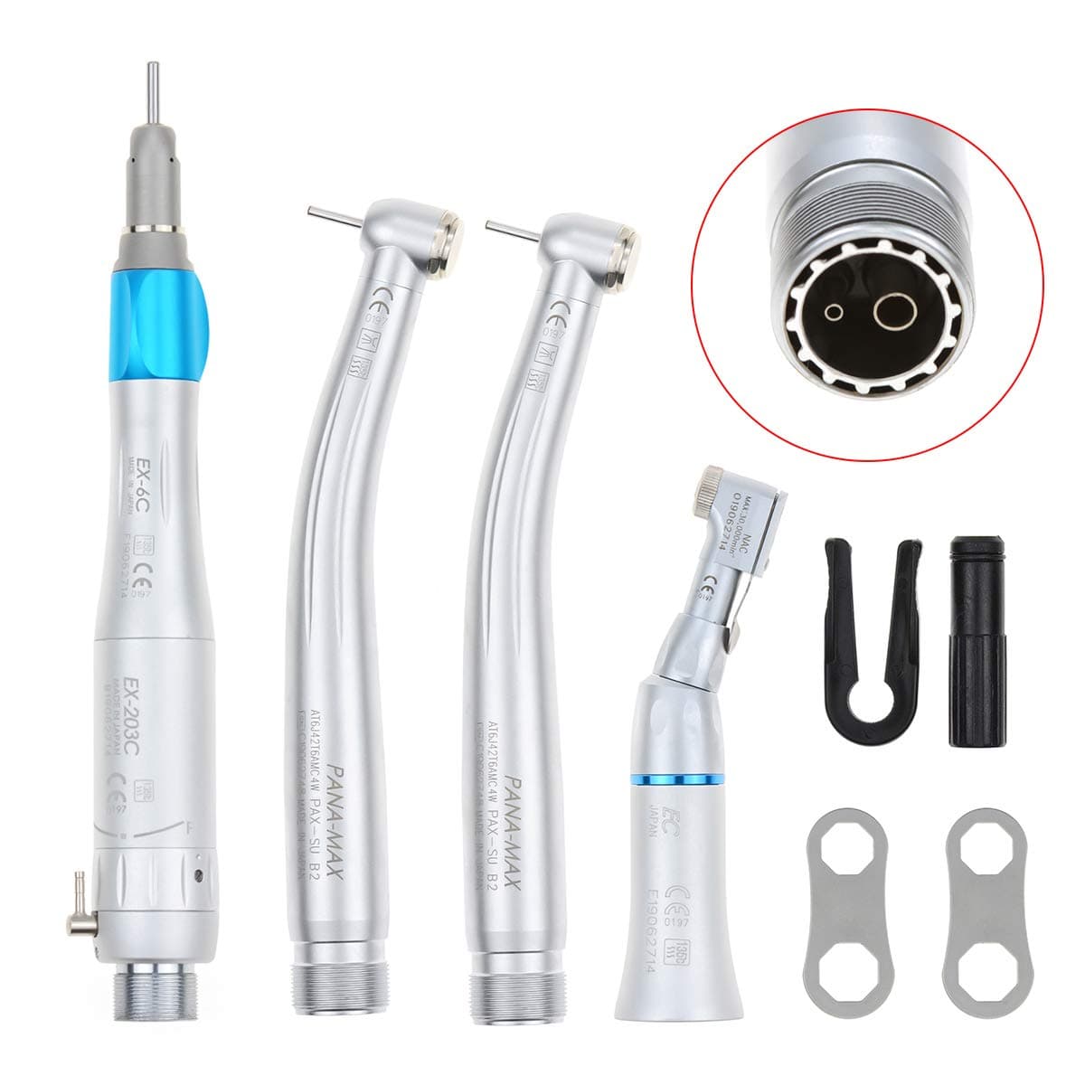 2 Holes Low and High Speed Hand Kit Set