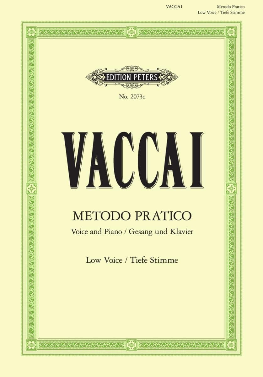Metodo Pratico di Canto Italiano: Practical Method for Low Voice and Piano: Tiefe Singstimme / (für Gesang und Klavier)