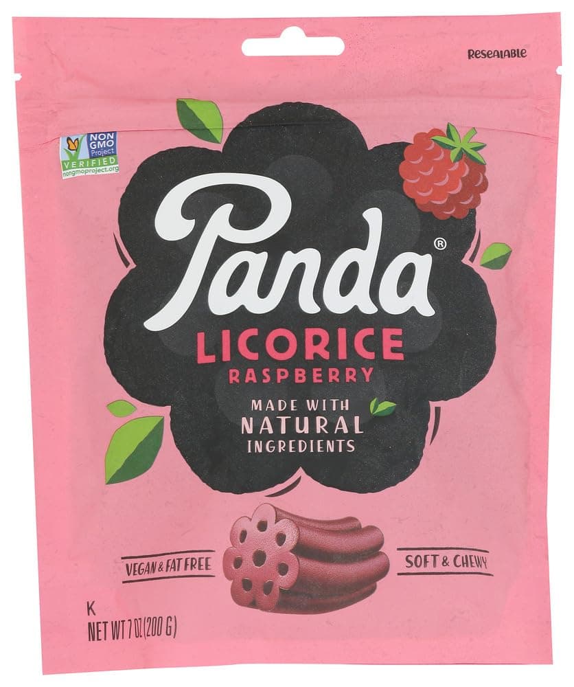 Licorice, All Natural Raspberry Licorice, 7 oz (200 g) -- 2PC