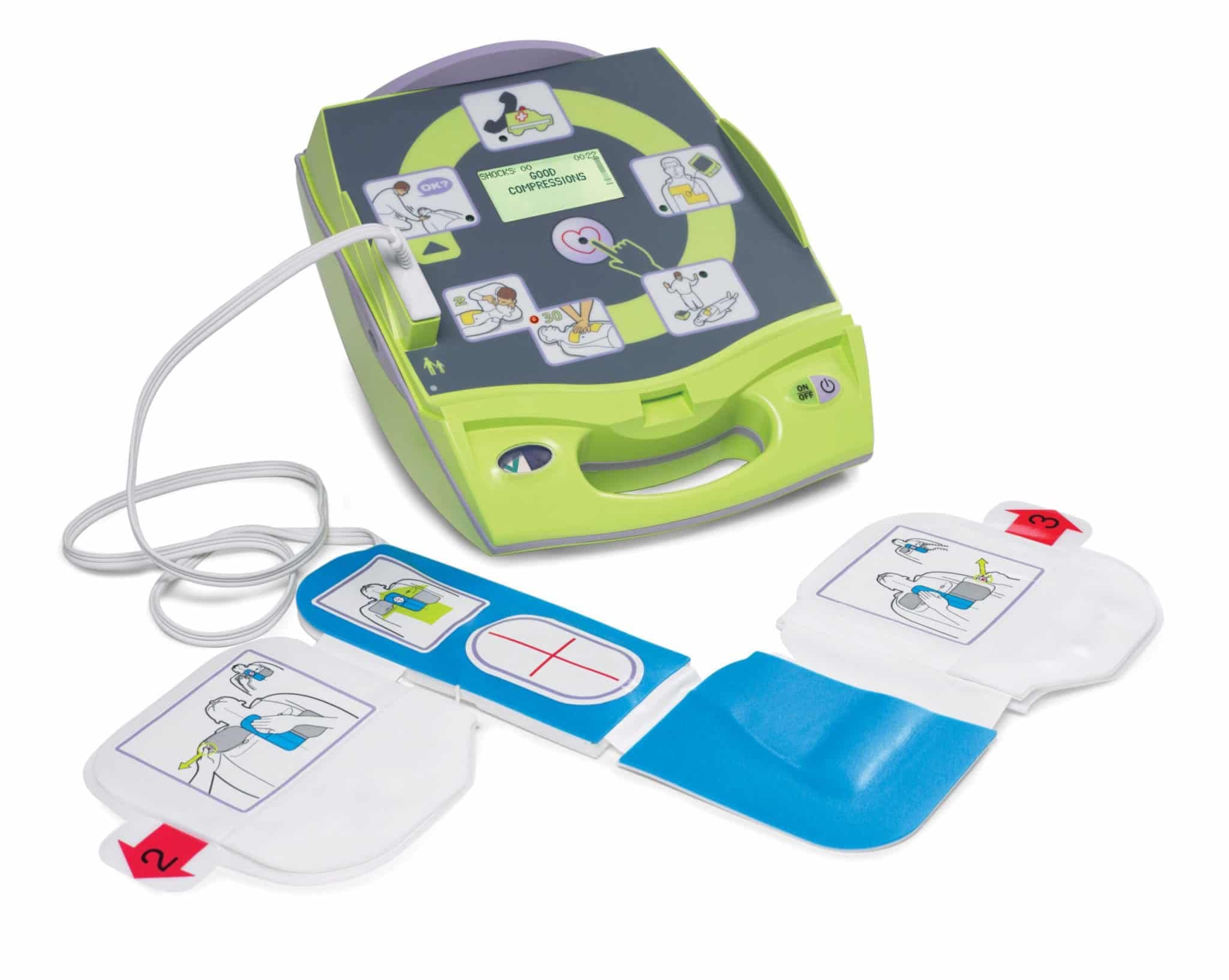 ZLL AED Plus W/CPR-D Pads/Carry Case/Batteries