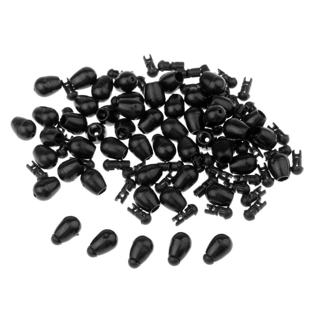 Supkeyer50Pcs Fishing Connector Quick Change Beads for Hook Links Method Feeders