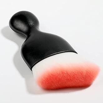 Car Interior Detailing Brush,Soft Bristle Cleaning Brush Car Detailing Brush Dusting Brush,Car Interior Cleaning Tool,Auto Detail Brush Car Dash Duster Brush (Black&Pink)