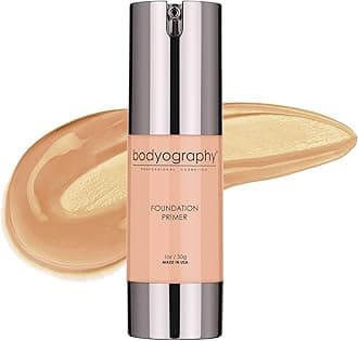 BODYOGRAPHY - Foundation Primer (Neutral): Flawless Anti-Aging Salon Makeup Primer w/Vitamin E, A, Jojoba, Grapeseed Oil | Control Shine | Gluten-Free, Cruelty-Free, 1 oz.
