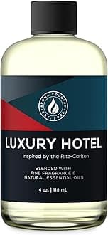 AROMA COUNTRYLuxury Hotel Diffuser Oil - Ritz Carlton Scent Oil for Diffuser & Air Fresheners for Home - Essential Oil Diffuser Refill, Home Fragrance Collection with Gardenia & Amber (4 Fl. Oz)