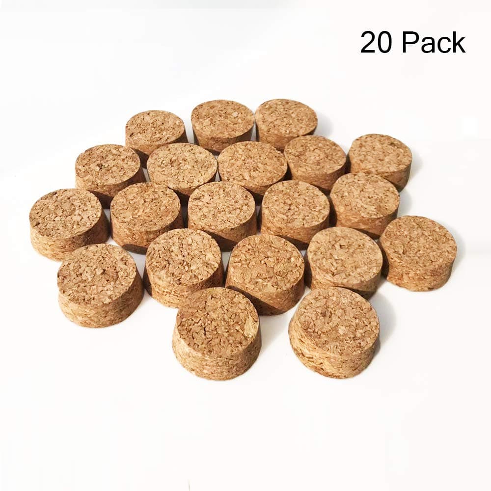 Folinstall Cork Lids & Stoppers for Mason Canning Jars - 20 Pack