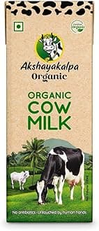 Akshayakalpa Organic Cow Milk (Uht), Pure Antibiotic- Free Milk, Long Shelf Life, No Chemical Residues, Convenient And Ready-To-Use, Nutritious By Nature, 200Ml.